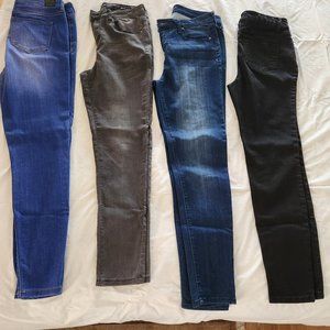4 PAIRS OF SKINNY JEANS